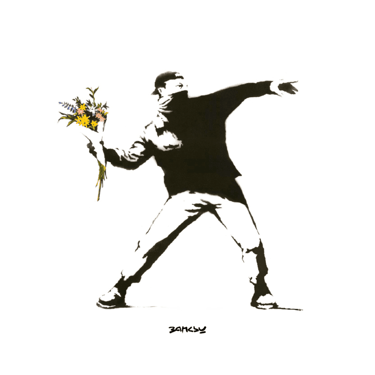 Banksy | Il Lanciatore Di Fiori