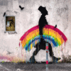 Fotoquadro Kennyrandom | Dripping Rainbow