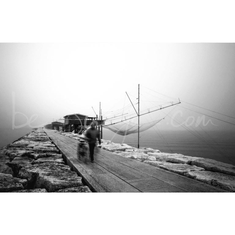 Fotoquadro Pescatore ai Trabucchi